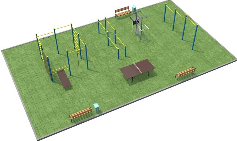 Проект спортплощадки 170 метров в Орлом в Орлом Проект спортплощадки 170 метров в Орлом в Орлом