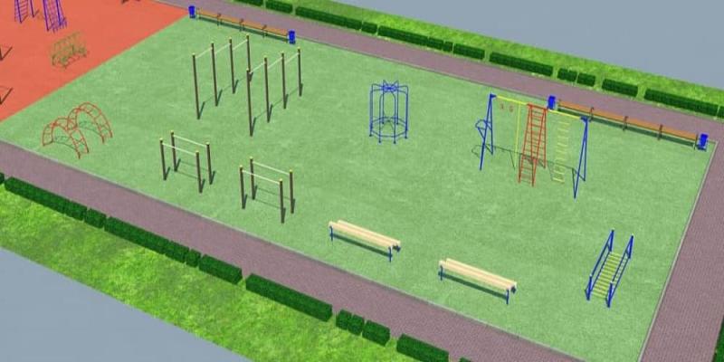 Проект детско-спортивной площадки для школы - детсада в Орлом Проект детско-спортивной площадки для школы - детсада в Орлом