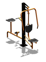 Уличный тренажер "Жим от груди Вело" УТ321 в Орлом