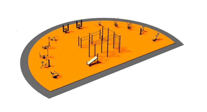 Дизайн проект спортплощадки Полукруглая в Орлом Дизайн проект спортплощадки Полукруглая в Орлом