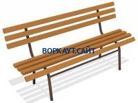 Лавочка со спинкой МАФ 1604 в Орлом