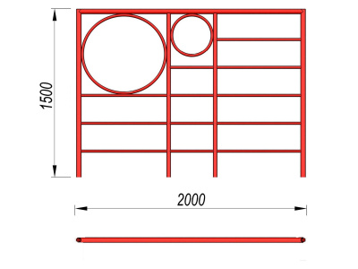 Шведская стенка с кольцами МАФ 3502 в Орлом