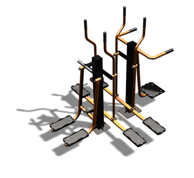 Уличный тренажер "Шпагат Маятник Лыжник двойной" УТ335 в Орлом