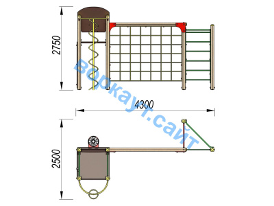 Детский спортивный комплекс Игровой ДСК 3111 в Орлом Детский спортивный комплекс Игровой ДСК 3111 в Орлом