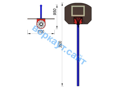 Баскетбольный щит СИО 3510 в Орлом