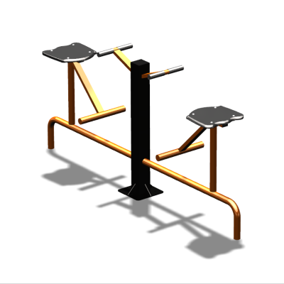 Уличный тренажер  "Твистер сидя двойной"   УТ216 в Орлом