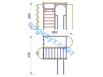 Детский спортивный комплекс Гимнастический ДСК 3107 в Орлом