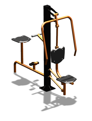 Уличный тренажер "Жим от груди Вело" УТ321 в Орлом