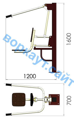 Уличный тренажер "Тяга сверху" УТ 001 в Орлом