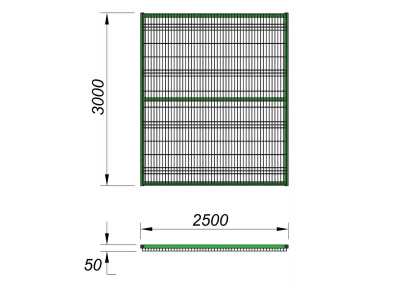 Ограждение спортивной площадки 2500х3000 МАФ 5103 в Орлом