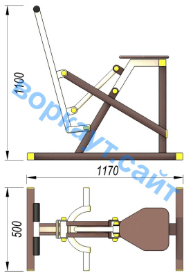 Уличный тренажер "Наездник " УТ 006 в Орлом