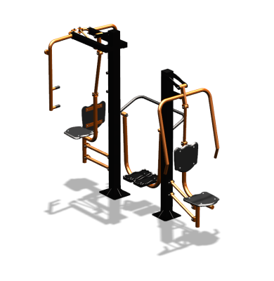 Уличный тренажер "Жим от себя Шагомер Баттерфляй" УТ303 в Орлом