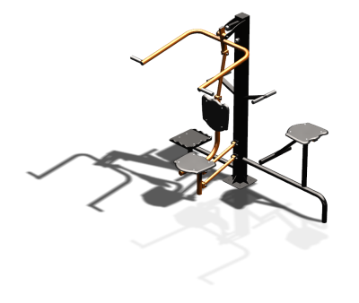 Уличный тренажер "Верхняя тяга Твистер стоя Твистер сидя" УТ336 в Орлом
