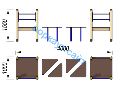 Детский спортивный комплекс Мостик ДСК 3114 в Орлом