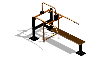 Силовой уличный тренажер  "Горизонтальный жим"  УТ402 в Орлом