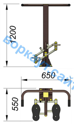 Уличный тренажер "Балансир" УТ 007 в Орлом