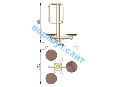 Уличный тренажер Орбита УТ 011 в Орлом