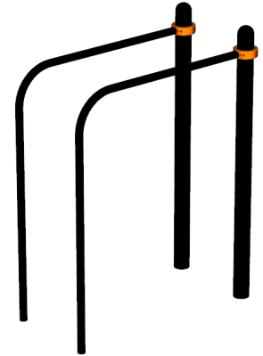 Воркаут брусья приставные ВС-39 в Орлом