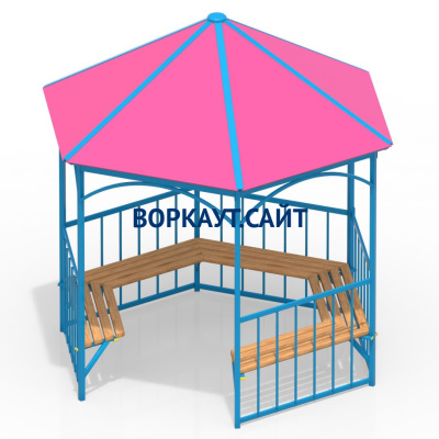 Беседка с лавками МАФ 4120 в Орлом