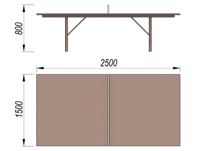 Теннисный стол МАФ 3517 в Орлом