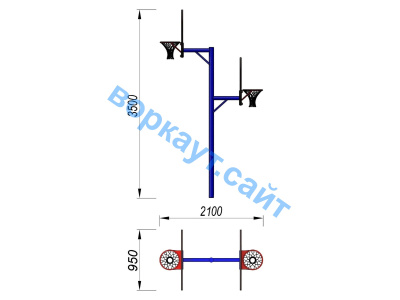 Баскетбольный щит двойной СИО 3511 в Орлом