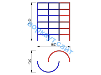 Шведская стенка полукруглая ДСК 3503 в Орлом